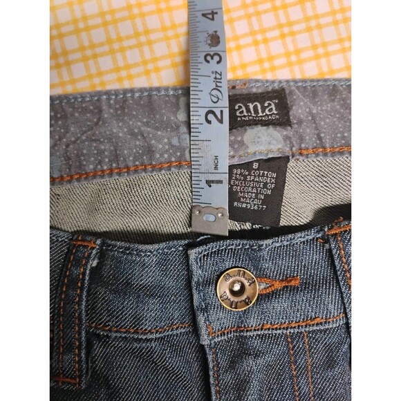 a.n.a Women's Blue Size 8 Boot Flare 5-Pocket Denim Classic Jean - Picture 4 of 8